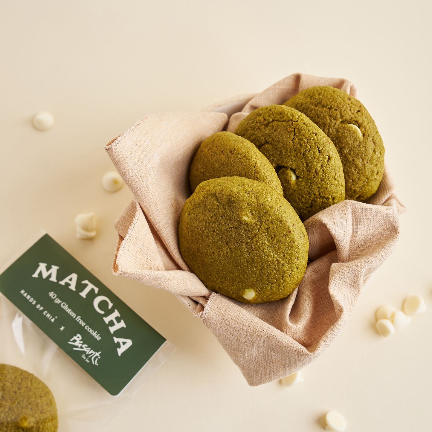 Caja 12 galletas Matcha x Basanti